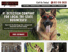 Tablet Screenshot of k9detections.com